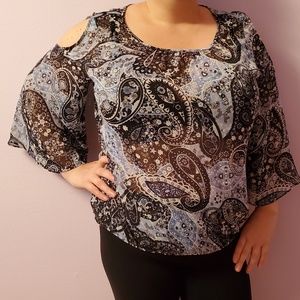 New York & Company Translucent Top
